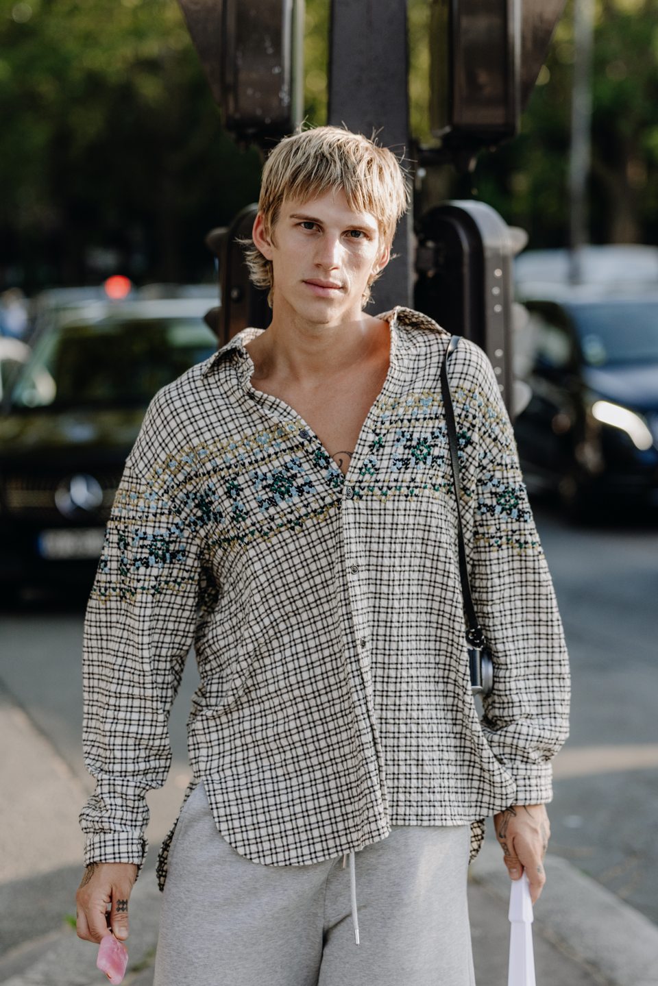 Outside the Dries Van Noten show in Paris — 1