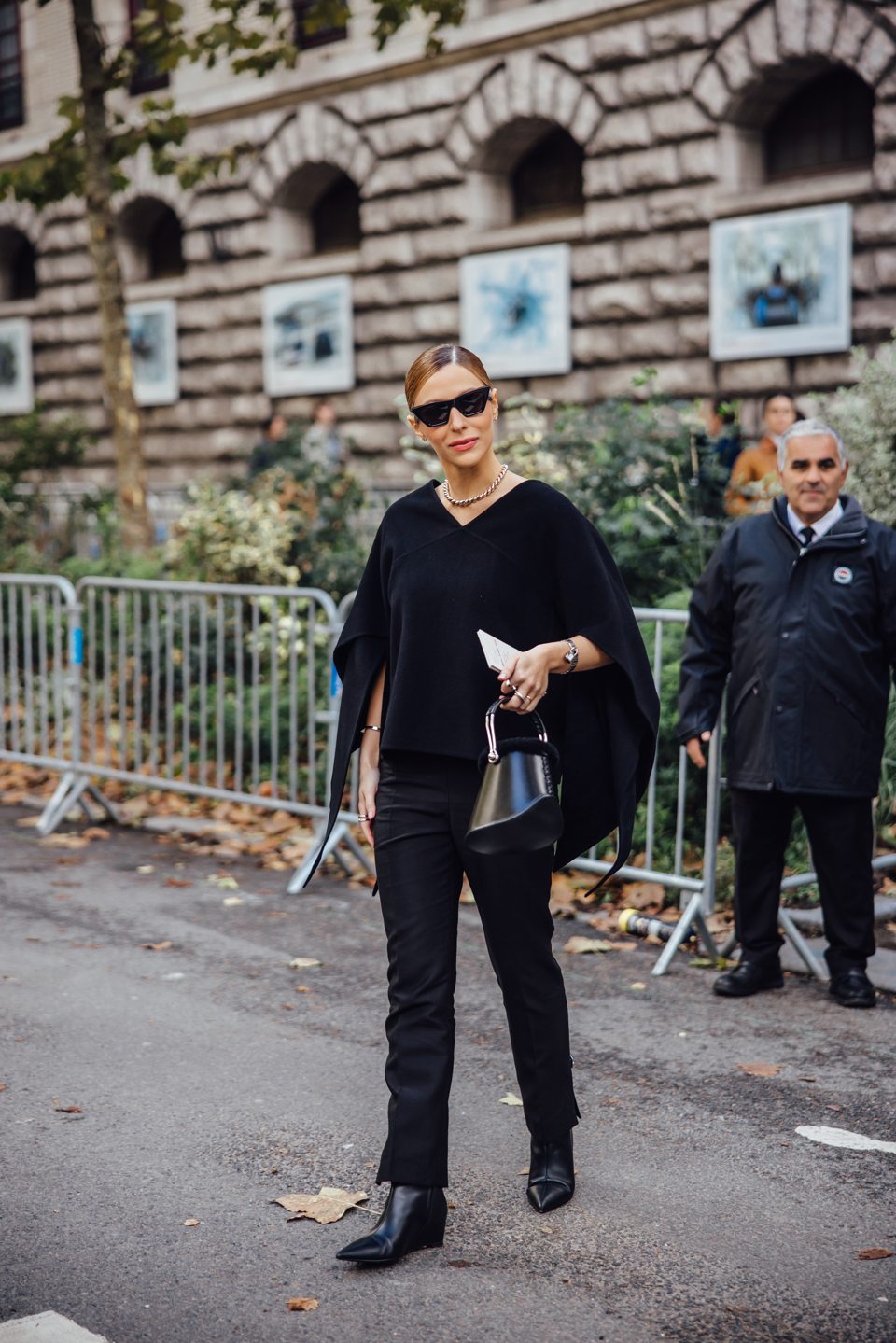 Outside the Hermès show in Paris — 2