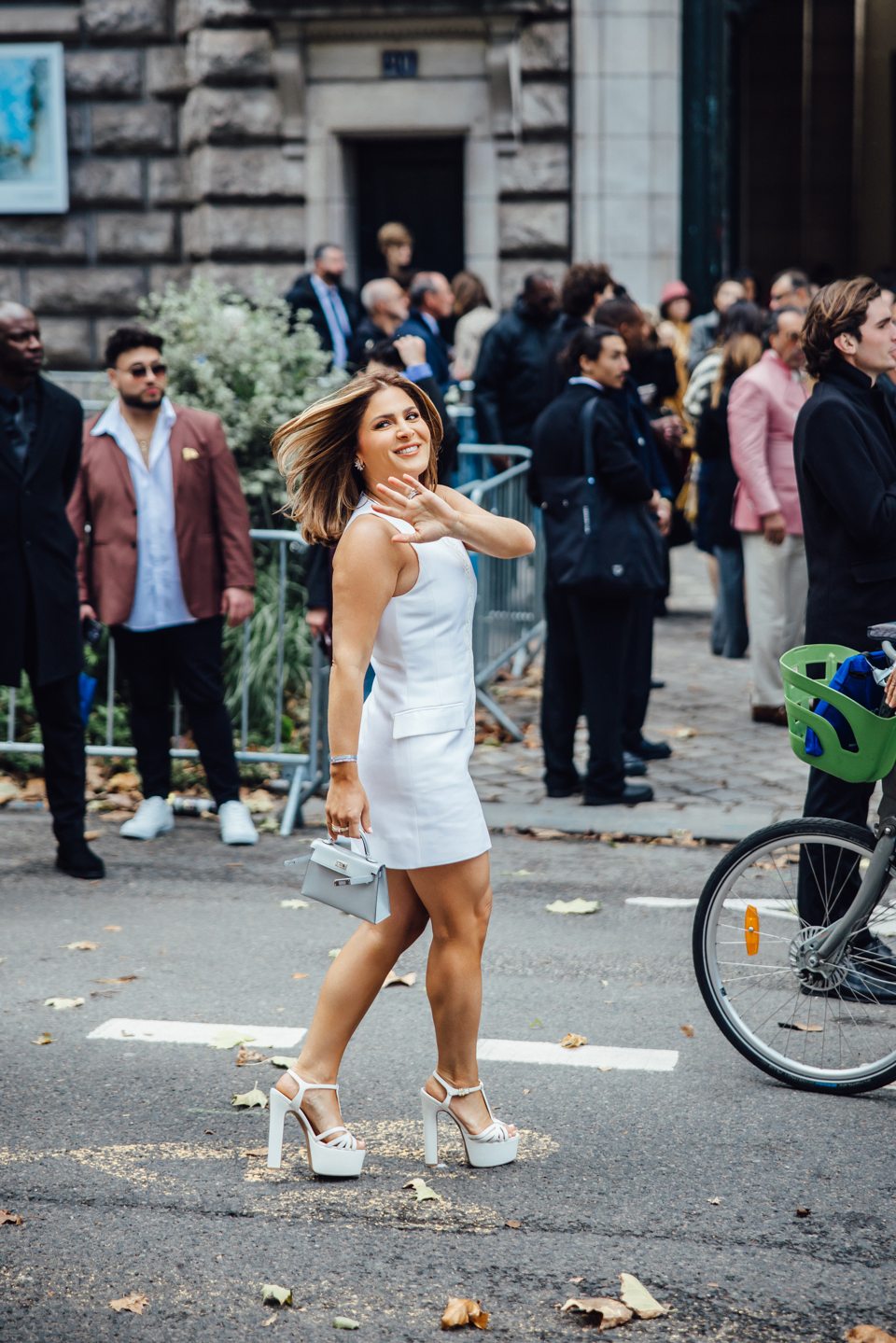 Outside the Hermès show in Paris — 5