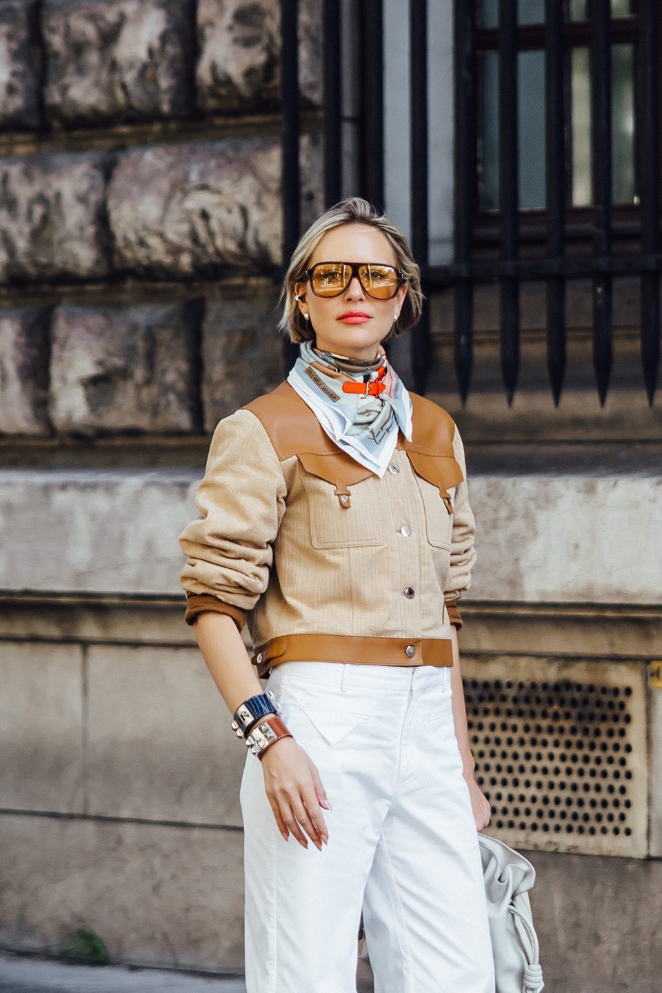 Outside the Hermès show in Paris — 9