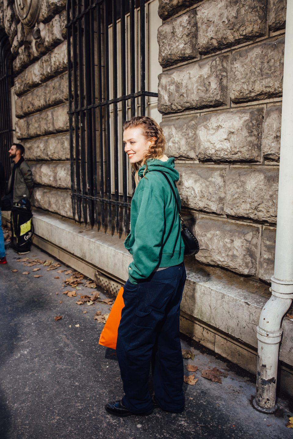 Outside the Hermès show in Paris — 14