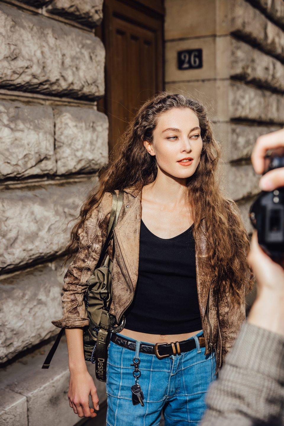 Outside the Hermès show in Paris — 16