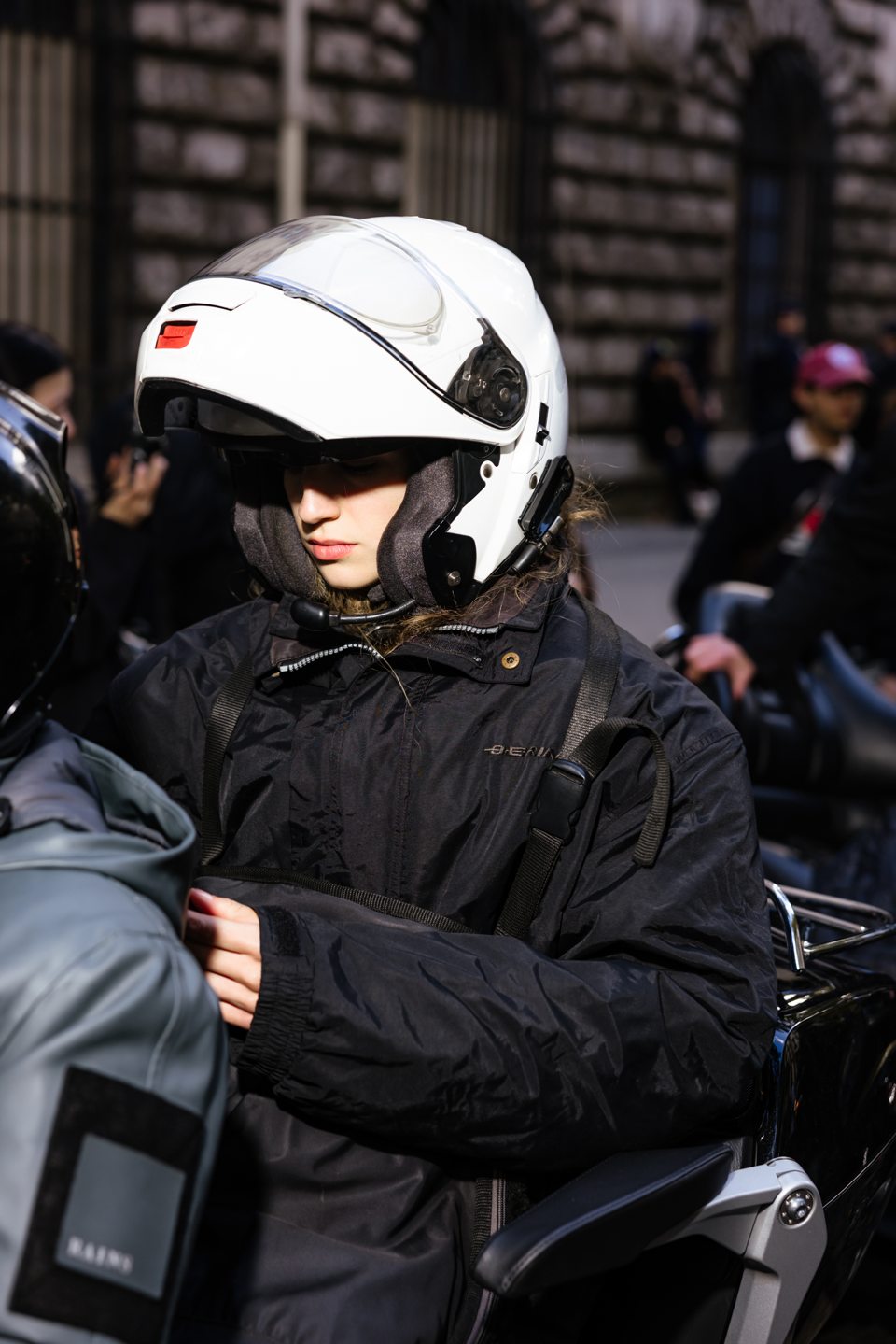 Outside the Hermès show in Paris — 18