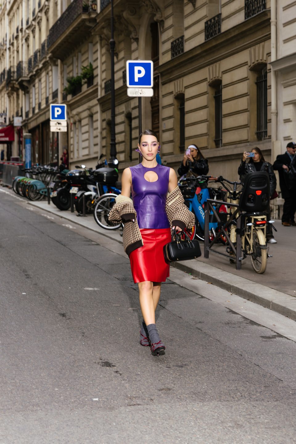 Outside the Miu Miu show in Paris — 1