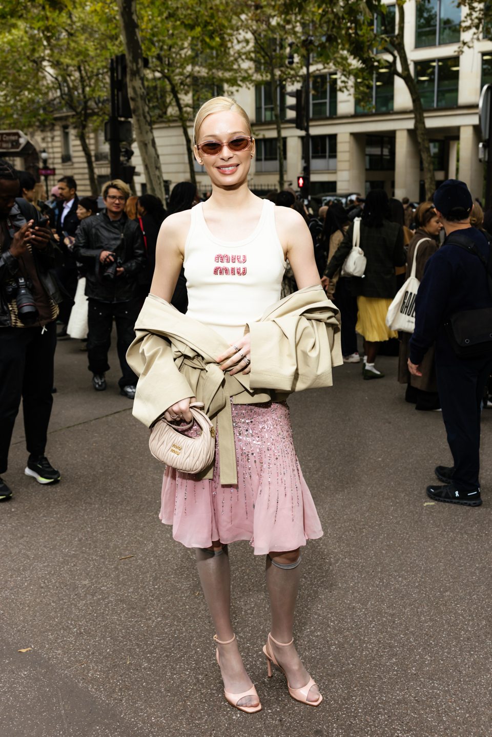 Outside the Miu Miu show in Paris — 10