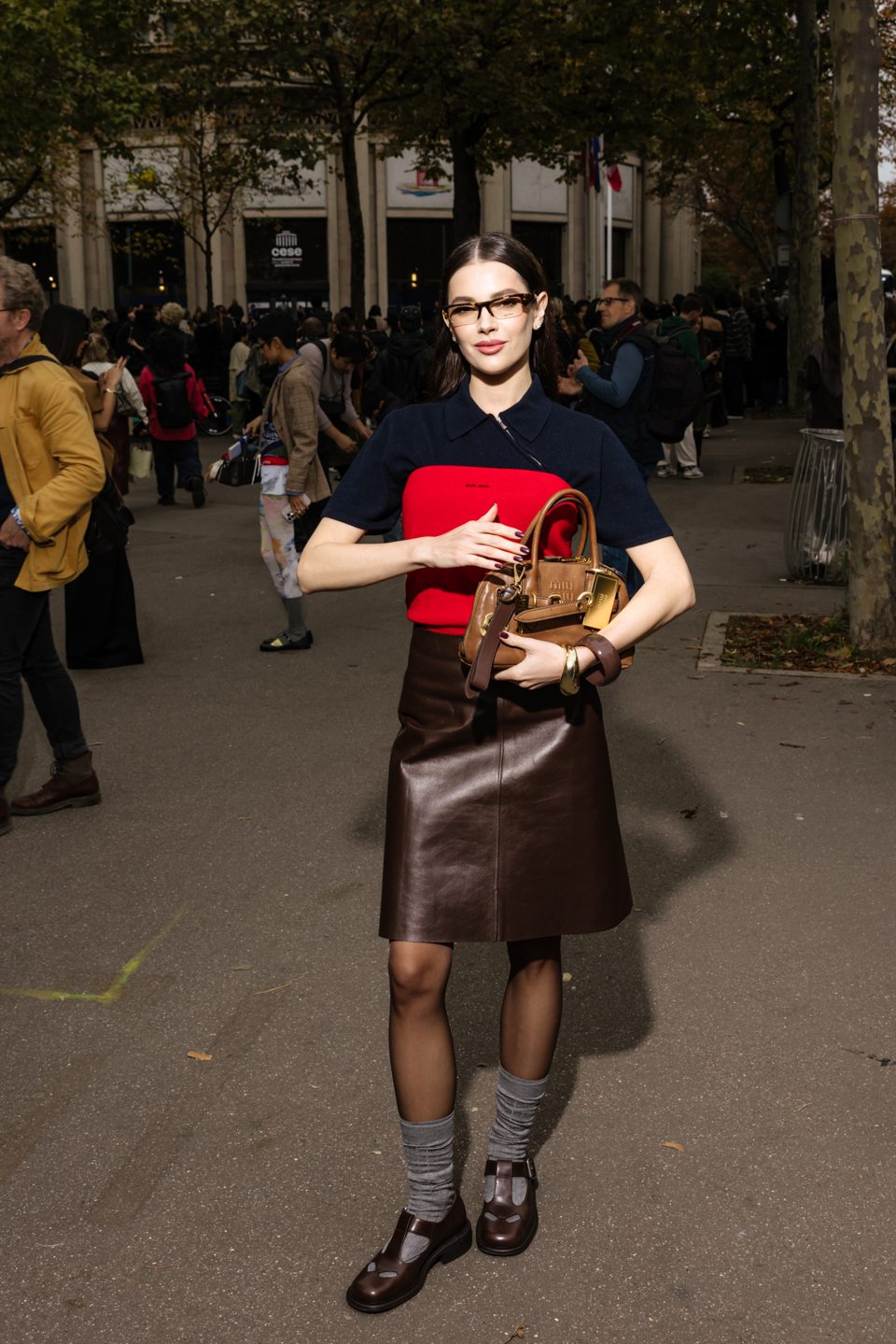 Outside the Miu Miu show in Paris — 13
