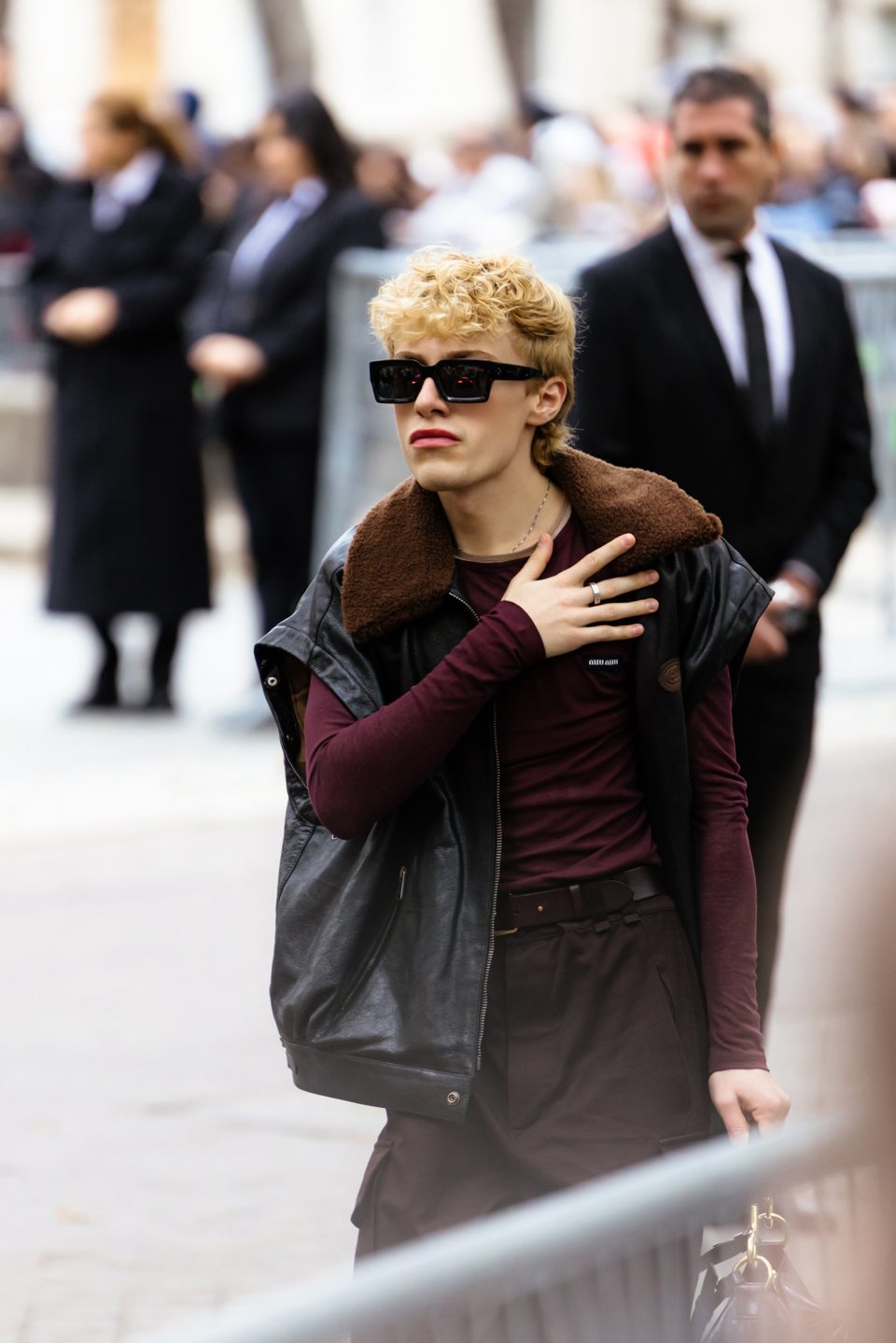 Outside the Miu Miu show in Paris — 19